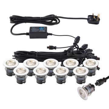 Endon IKONPRO CCT 73348 Sodo apšvietimas 10x0,75W/LED 3000K/4000K 280LM IP67