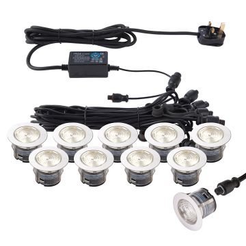 Endon IKONPRO CCT 73349 Sodo apšvietimas 10x0,75W/LED 3000K/4000K 410LM IP67