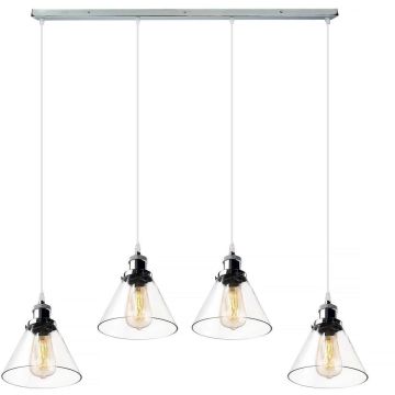 Altavola Design NEW YORK LOFT LA034/CL4_chrom Pakabinama lempa 4x40W/E27 IP20
