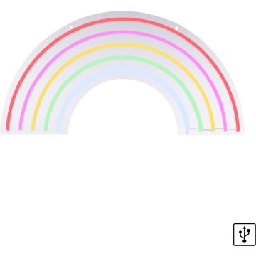 Paul Neuhaus NEON-RAINBOW 85024-70 Sienos lempa 1x10,5W/LED multikolor 9lm ip20