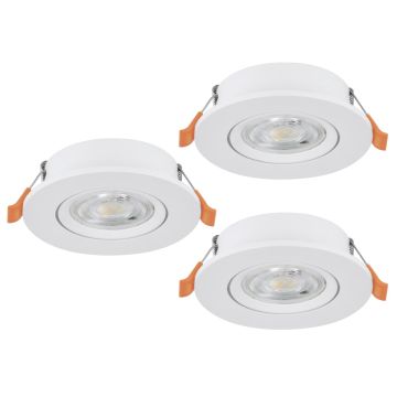 Eglo BARRANCO 902262 Įmontuojamas apšvietimas 3x4.5W/LED 2700K, 4000K, 6500K 3X450lm ip20