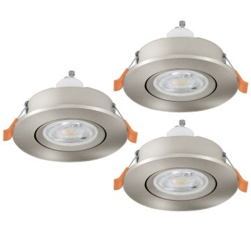 Eglo BARRANCO GU10 902259 Įmontuojamas apšvietimas 3x4.5W/GU10 ip20