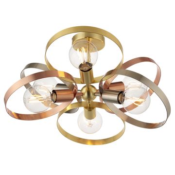 Endon HOOP 91935 Stropo šviestuvas 6x40W/E27 IP20