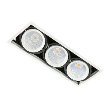 Italux VERTICO GL7108-3/3X18W 3000K WH+BL Įmontuojamas apšvietimas 3x18W/LED 4200LM IP20