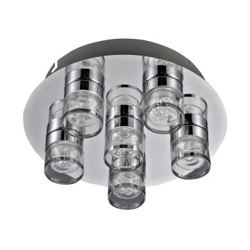 Italux MARC HD-520M-06-1340 CH Lubų šviestuvas 6x5,5W/LED
