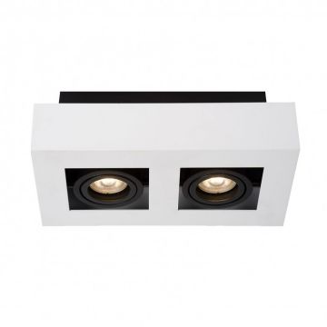 Italux CASEMIRO IT8001S2-WH/BK Lubų šviestuvas 2x50W/GU10