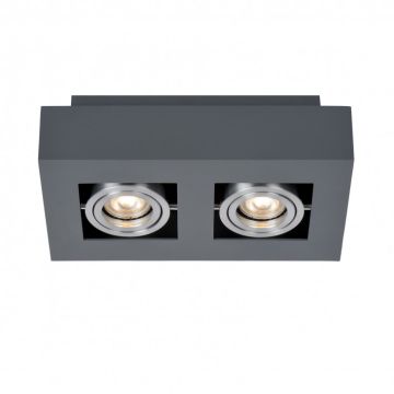 Italux CASEMIRO IT8002S2-BK/AL Lubų šviestuvas 2x50W/GU10