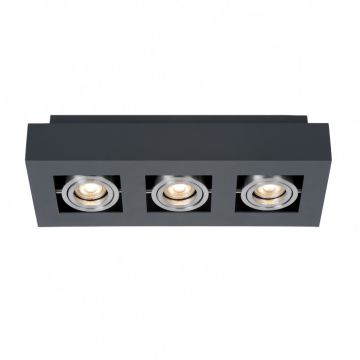 Italux CASEMIRO IT8002S3-BK/AL Lubų šviestuvas 3x50W/GU10