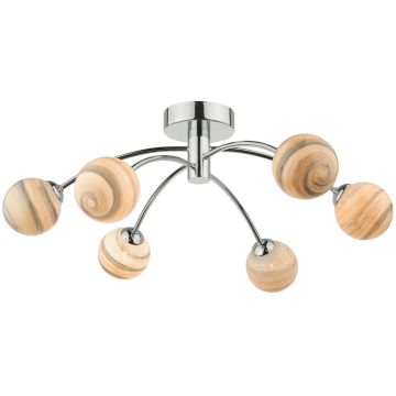 Dar Lighting IZZY IZZ0650-07 Stropo šviestuvas 6x40W/G9