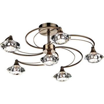 Dar Lighting LUTHER LUT0675 Stropo šviestuvas 6x40W/G9