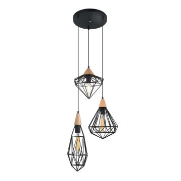 Italux MAELLE MDM-2591/3 BK Pakabinama lempa 3x40W/E14