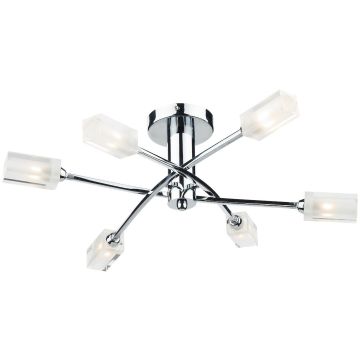 Dar Lighting MORGAN MOR6450 Stropo šviestuvas 6x25W/G9