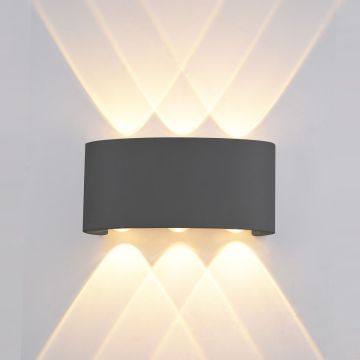 Italux ORTELO OWL-451-3-BL Sienos lempa 6x6W/LED 3000K 550LM IP54