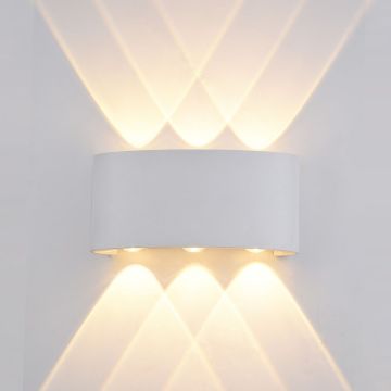 Italux ORTELO OWL-451-3-WH Sienos lempa 6x6W/LED 3000K 550LM IP54
