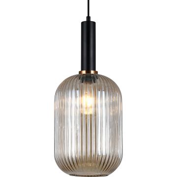 Italux ANTIOLA PND-5588-1L-BK+AMB Pakabinama lempa 1x40W/E27 IP20