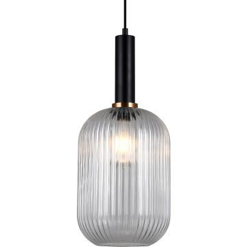 Italux ANTIOLA PND-5588-1L-BK+CL Pakabinama lempa 1x40W/E27 IP20