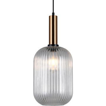 Italux ANTIOLA PND-5588-1L-BRO+CL Pakabinama lempa 1x40W/E27 IP20