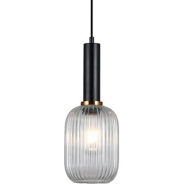 Italux ANTIOLA PND-5588-1M-BK+CL Pakabinama lempa 1x40W/E27 IP20