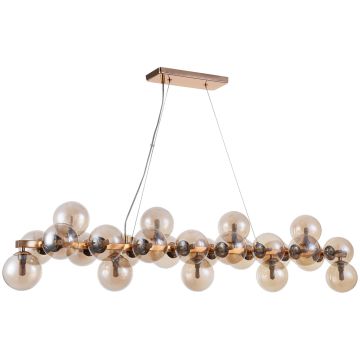 Italux CABELLA PND-5252-A-25-GD-CGN Pakabinama lempa 25x28W/G9 IP20
