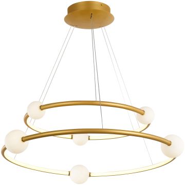 Italux LOZANNA PND-20112035-2A-GD Pakabinama lempa 6+2x86W/LED 3000K 4600LM IP20
