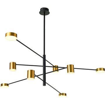 Italux REMDAL PND-16374-8 BK+GD Švieslentė 8x35,5W/LED 3000K 653LM IP20