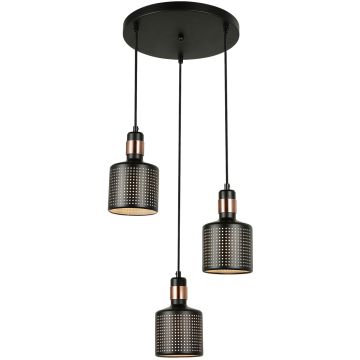 Italux RESTENZA PND-2439-3-BK Pakabinama lempa 3x40W/E27 IP20