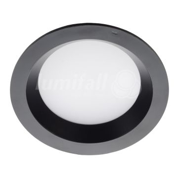 Lumifall SANTOLED SANTOLED 175 CZARNA Įmontuojamas apšvietimas 1x15W/LED 1200LM IP44