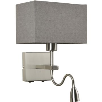 Italux NORTE WL-1122-2-BLSNRCG Sienos lempa 2x60W, 3W/E27, LED 3000K 350LM IP20