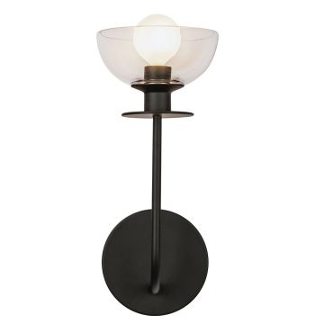 Elstead Lighting Sylvia ALM-SYLVIA-1WB-BK-CL Sienos lempa 1x40W/E14 IP20