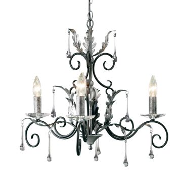 Elstead Lighting AMARILLI AML3-BLK-SILVER Švieslentė 3x60W/E14