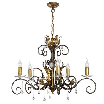 Elstead Lighting AMARILLI AML5-BRONZE Švieslentė 5x60W/E14