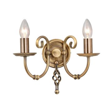 Elstead Lighting ARTISAN ART2-AGD-BRASS Sienos lempa 2x60W/E14