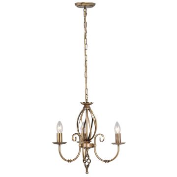 Elstead Lighting ARTISAN ART3-AGD-BRASS Švieslentė 3x60W/E14