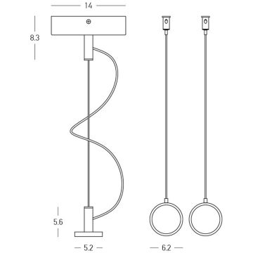 Zambelis BASE 25105-1 Montavimo detalė IP20