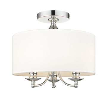 Cosmolight ABU DHABI C03466CH-WH Stropo šviestuvas 3x40W/E14