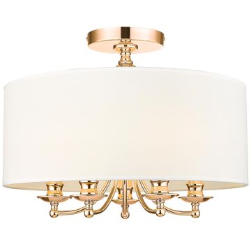 Cosmolight ABU DHABI C05442AU-WH Stropo šviestuvas 5x40W/E14