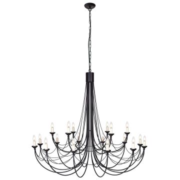 Elstead Lighting CARISBROOKE CB18-BLACK Švieslentė 18x60W/E14