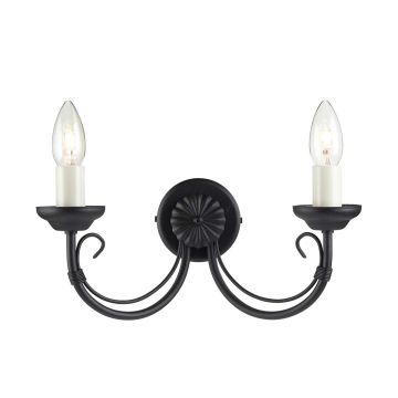 Elstead Lighting CHARTWELL CH2-BLACK Sienos lempa 2x60W/E14