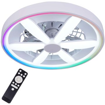 Polux MALAWI 343222 Ventiliatorius 3000K-4000K-6500K +- RGB MAGIC 5300lm ip20