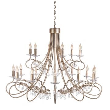 Elstead Lighting CHRISTINA CRT18-SIL-GOLD Švieslentė 18x60W/E14