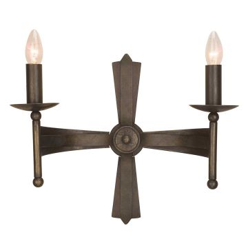Elstead Lighting CROMWELL CW2-OLD-BRZ Sienos lempa 2x60W/E14