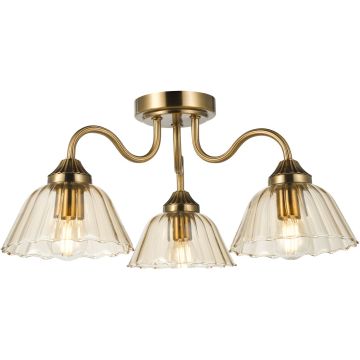 Dar Lighting Erika ERI5363 Stropo šviestuvas 3x40w/E14