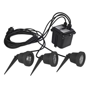 Novolux FOCUS 113B-G23X1B-02 Sodų prožektorius 3x50W/GU5,3/MR16 IP68