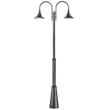 Novolux PANA 672E-L0234B-04 Gatvės šviesos stulpas 2x34W/LED 3600LM IP65