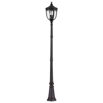 Feiss ENGLISH BRIDLE FE-EB5-L-BLK Gatvės šviesos stulpas 3x60W/E14 IP44