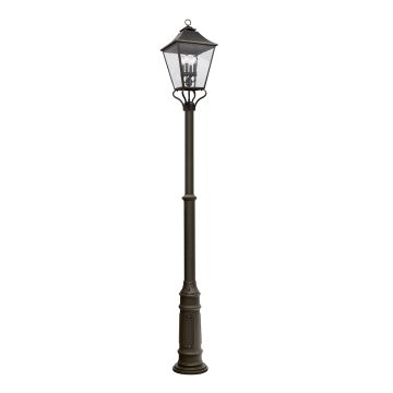 Feiss Galena FE-GALENA5-XL-SBL Gatvės šviesos stulpas 4x40 W/E14 ip44
