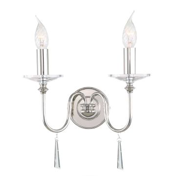 Elstead Lighting FINSBURY PARK FP2-POL-NICKEL Sienos lempa 2x60W/E14