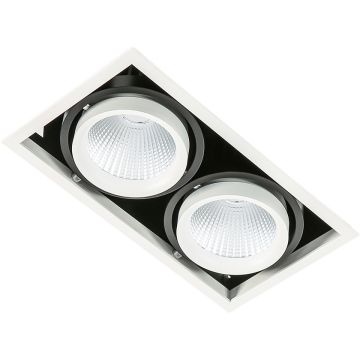 Italux VERTICO GL7108-2/2X18W 4000K WH+BL Įmontuojamas apšvietimas 2x18W/LED 3045LM IP20