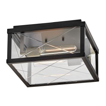 Hinkley Monte HK-MONTE-F-BK Stropo šviestuvas 2x40W/E27 ip44