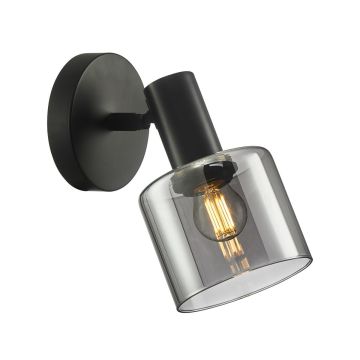 Italux SANTIA WL-65342-1 BK+SG Sienos lempa 1x40W/E27 IP20